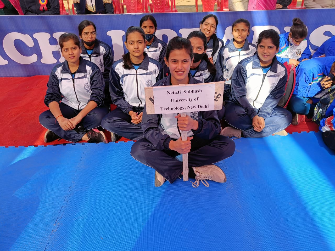 Kabaddi (W) team at the Inauguration Ceromony.
