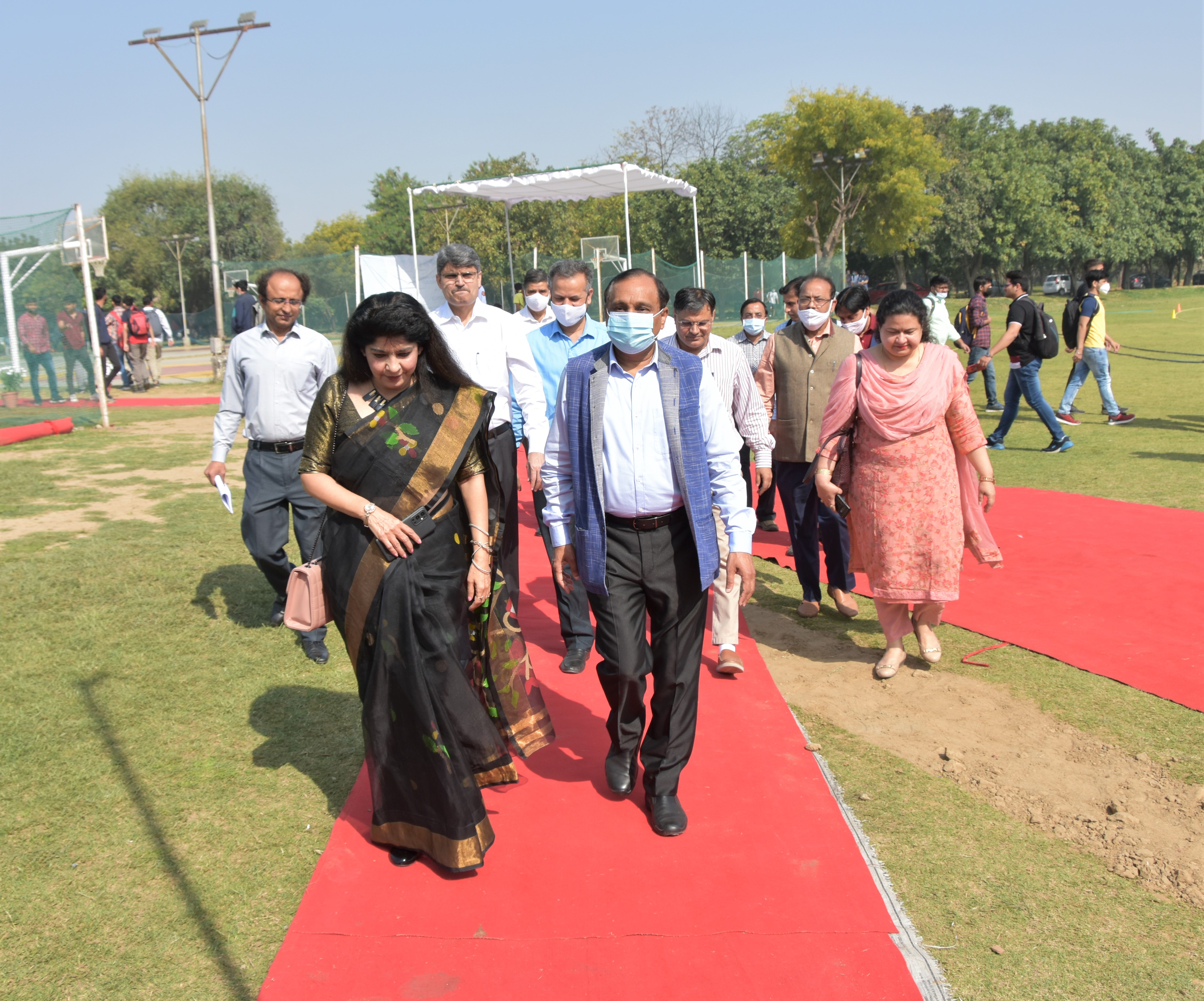 Chief Guest Prof. Amita Dev with NSUT Vice Chancellor Prog. J.P. Saini